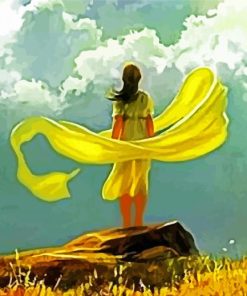 Aesthetic Prairie Woman In The Wind Art Paint By Number