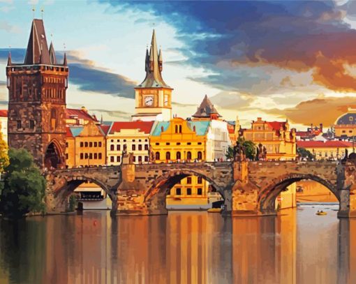 Aesthetic St Charles Bridge Paint By Number