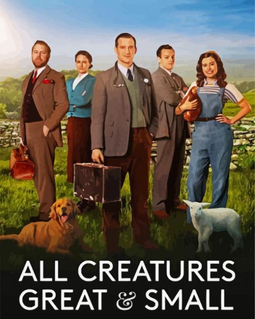 All Creatures Great And Small Poster Paint By Number