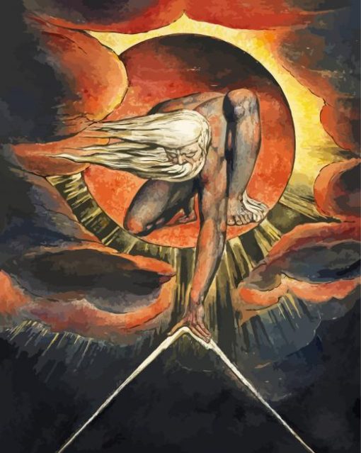 Ancient Of Days By William Blake Paint By Number