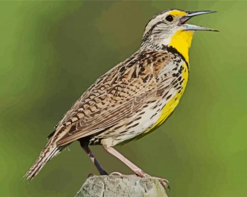 Aesthetic Western Meadowlark Paint By Number