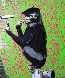 Monkey Painting By Banksy Paint By Number