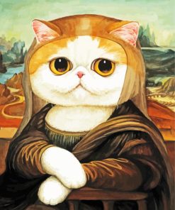 Beautiful Mona Lisa Cat Paint By Number