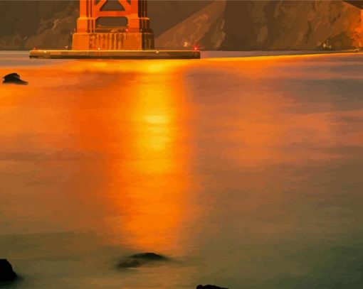 Beautiful San Francisco Bridge Paint By Number