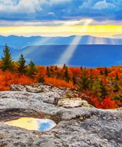 Beautiful Virginia Mountains Paint By Number