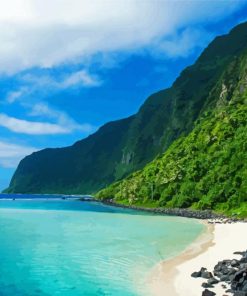 Beautiful Beach In Samoa Paint By Number