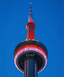 Beautiful Cn Tower Paint By Number