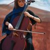 Beautiful Woman Playing Cello Paint By Number