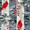 Aesthetic Birch Trees And Birds Paint By Number