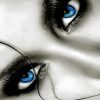 Black And White Blue Eyes Paint By Number