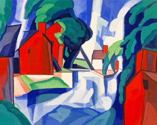 Blue Day Oscar Bluemner Paint By Number