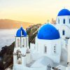 Blue Domed Church Santorini Paint By Number