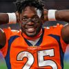 Broncos Player Melvin Gordon Paint By Number