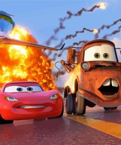 Cars 2 Animated Movie Paint By Number