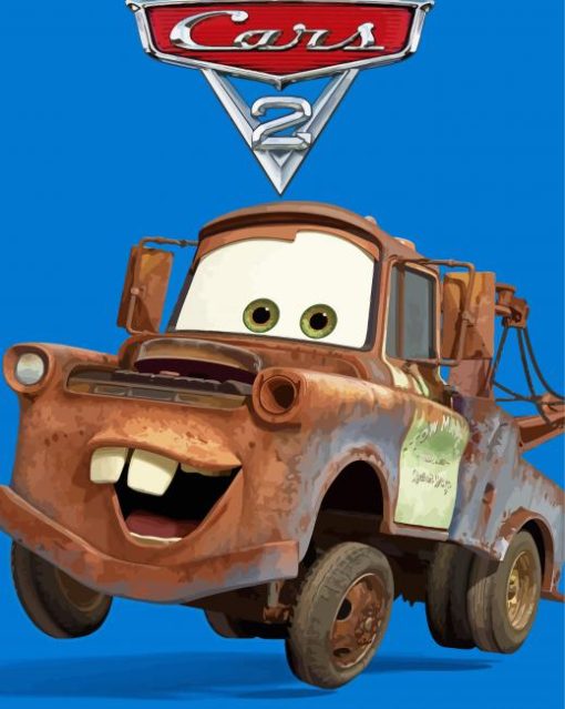 Cars 2 Disney Character Paint By Number