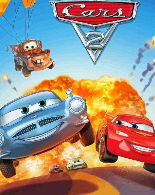 Cars 2 Poster Paint By Number