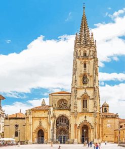 Cathedral Of San Salvador Of Oviedo Paint By Number