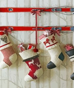 Christmas Stockings Gifts Paint By Number