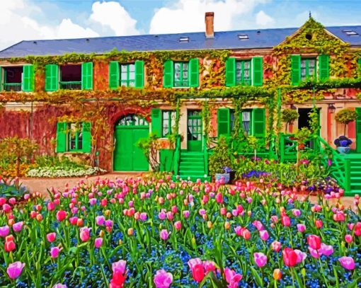 Claude Monet House Giverny Paint By Number