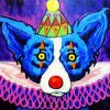 Clown Blue Dog Paint By Number