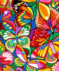 Colorful Butterflies Paint By Number