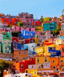 Colorful City Paint By Number