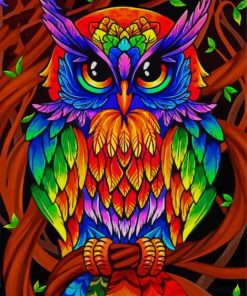 Colorful Mandala Bird Paint By Number