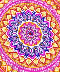 Colorful Mandala Art Paint By Number