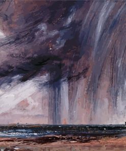 Rainstorm Over The Sea Paint By Number