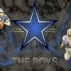 Dallas Cowboys Logo And Players Paint By Number