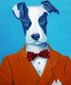 Dog In A Classy Suit Paint By Number