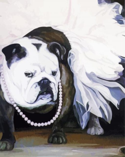 Dog In Tutu Art Paint By Number