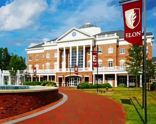 Elon University Building Paint By Number