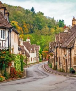 English Village Houses Paint By Number