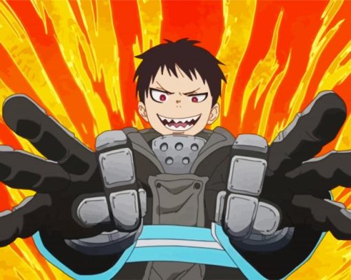 Fire Force Manga Anime Paint By Number