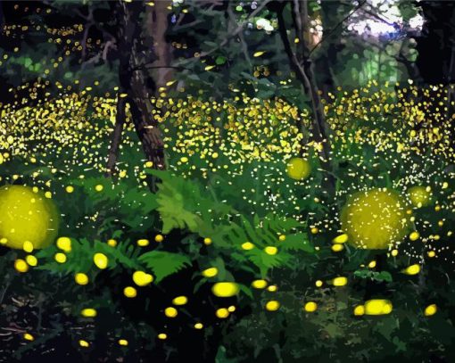 Fireflies Paint By Number