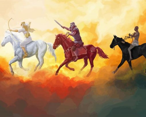 Four Horsemen Of The Apocalypse Paint By Number