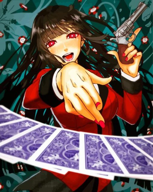 Gambler Yumeko Jabami Kakegurui Paint By Number