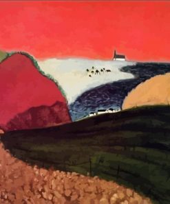 Gaspe Pink Sky By Milton Avery Paint By Number