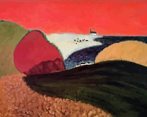 Gaspe Pink Sky By Milton Avery Paint By Number