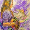 Girl Playing Tuba Art Paint By Number