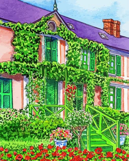 Giverny Claude Monet House Paint By Number