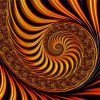 Golden Fractal Spiral Paint By Number