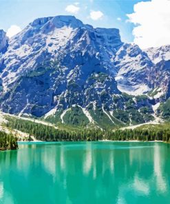 Gorgeous Lake Alps Paint By Number