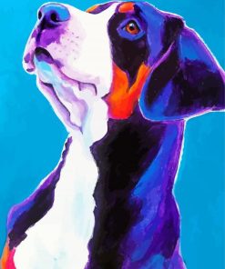 Greater Swiss Mountain Dog Art Paint By Number