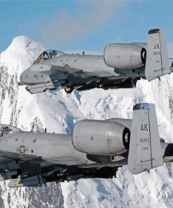 Grey Fairchild A 10 Thunderbolt II Paint By Number