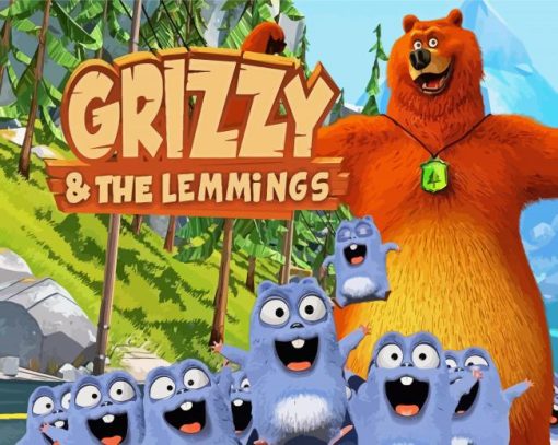 Grizzy And The Lemmings Paint By Number