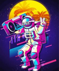 Hip Hop Astronaut Paint By Number