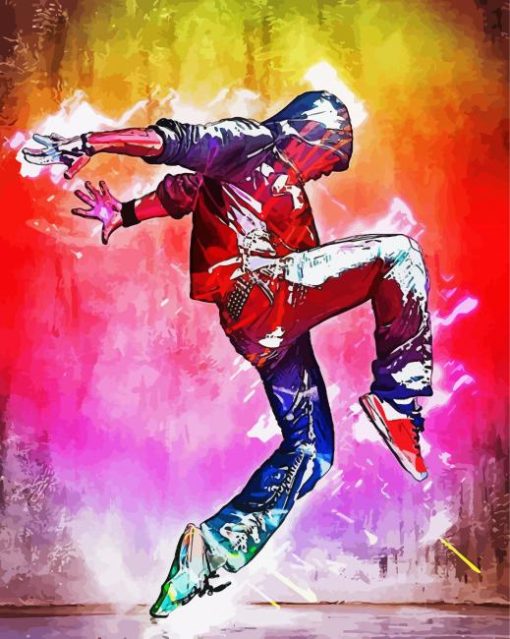 Hip Hop Dancer Art Paint By Number