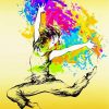 Hip Hop Dancer Jumping Paint By Number